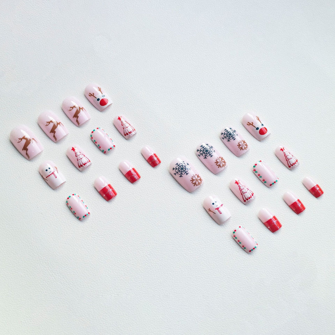 Festive Holiday Nail Art Set