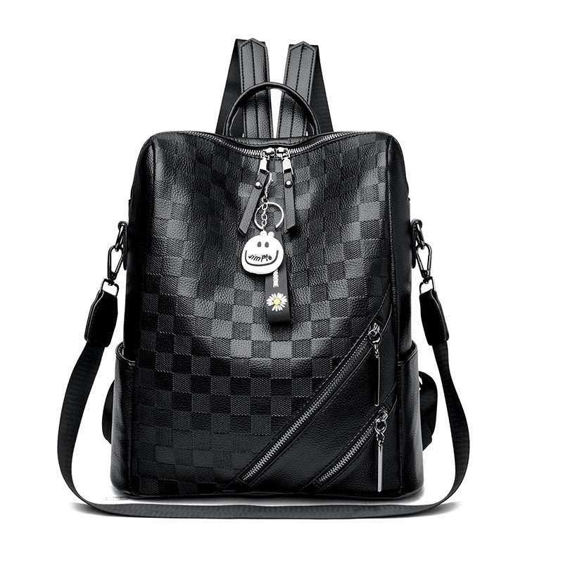 Checkered Pattern Stylish Backpack Kalsten