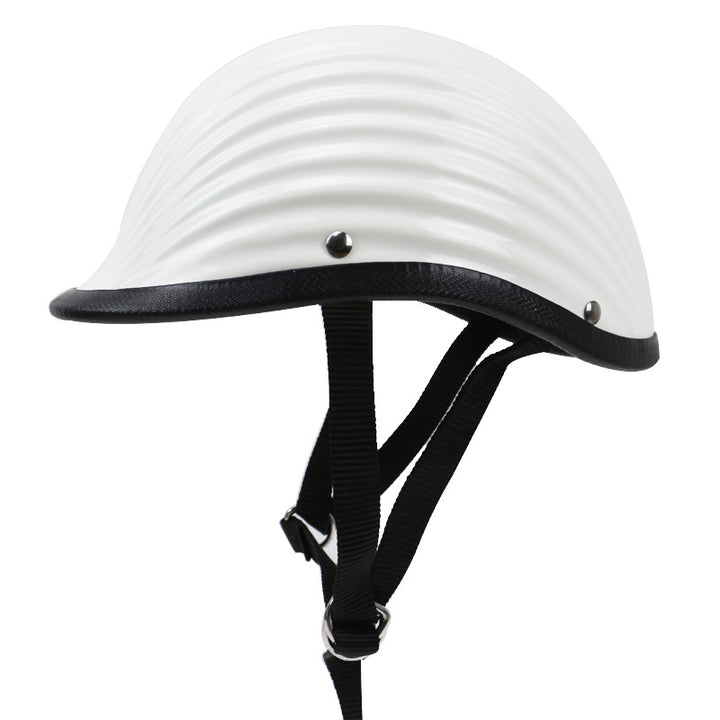 Classic Ribbed Motorcycle Helmet Kalsten