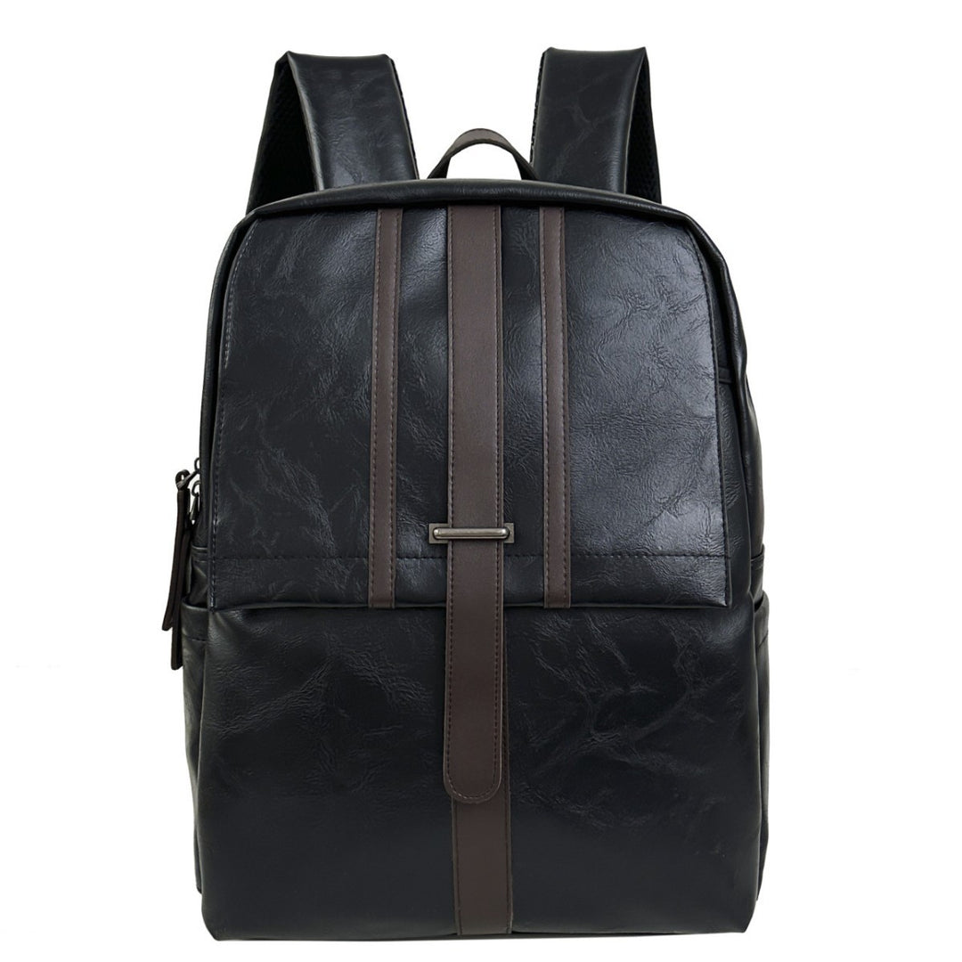 Vintage Leather Structured Backpack
