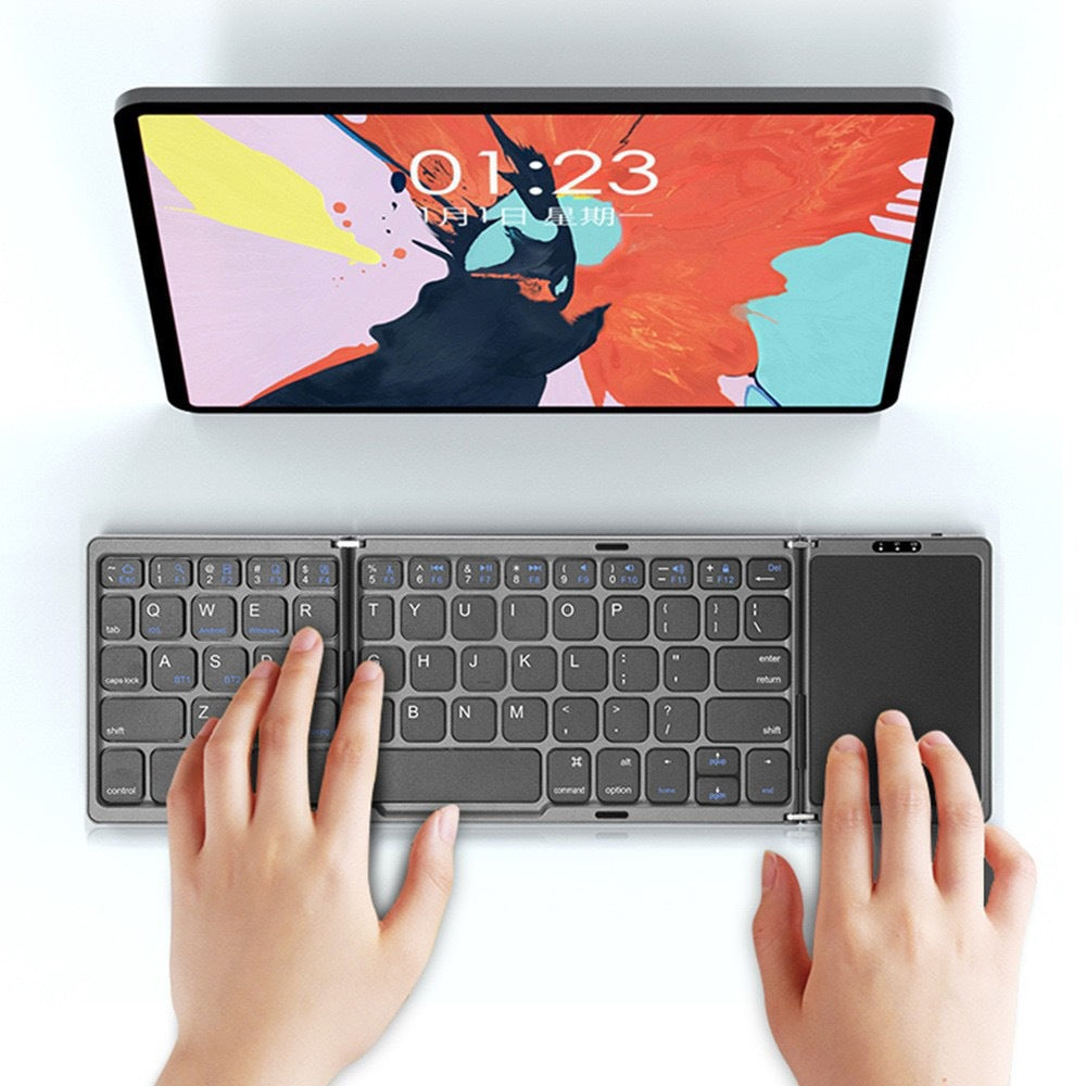 Foldable Touchpad Wireless Keyboard Kalsten