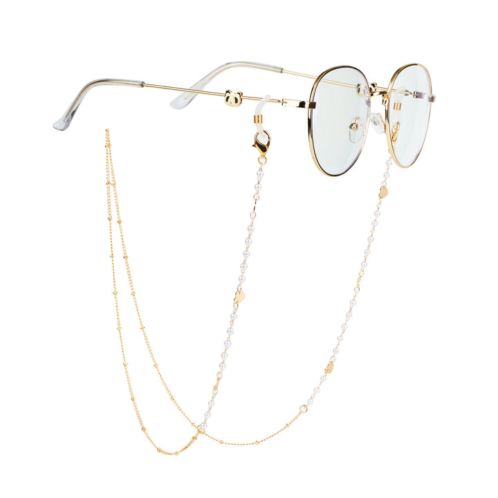 Elegant Glasses Chain with Pearls and Accents Kalsten