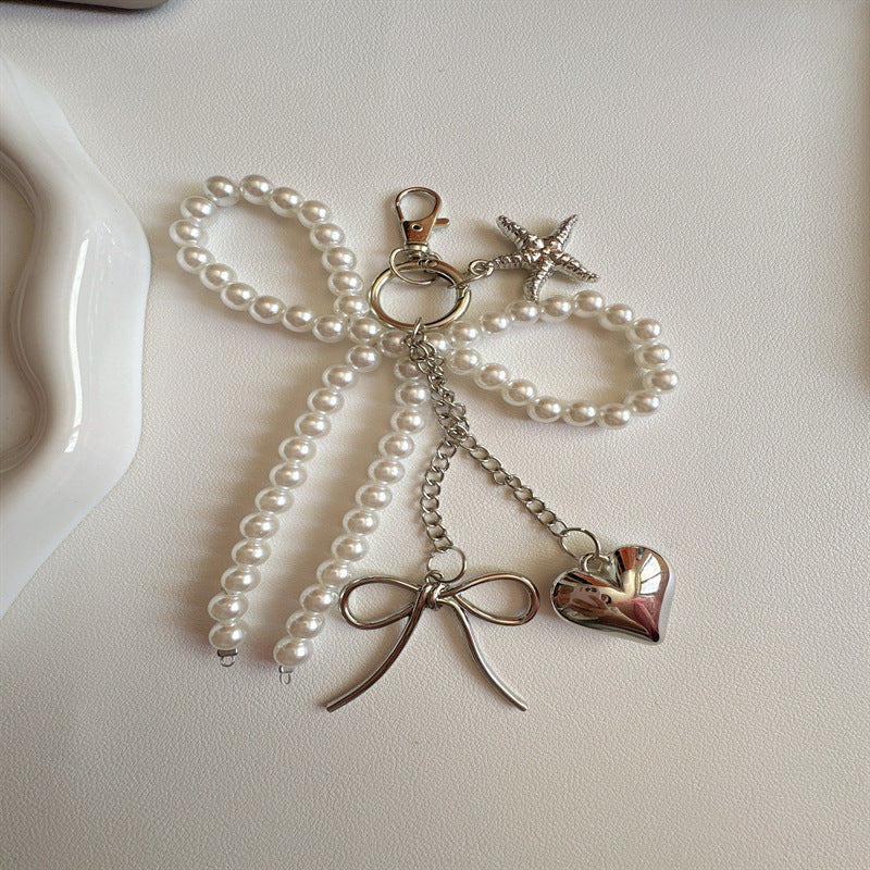 Elegant Pearl Charm Keychain Kalsten