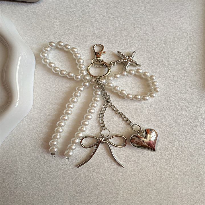 Elegant Pearl Charm Keychain Kalsten