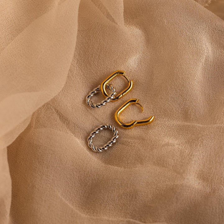 Elegant Spiral Drop Earrings Kalsten