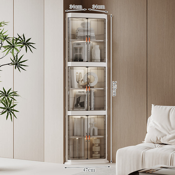 Corner Display Storage Cabinet Kalsten