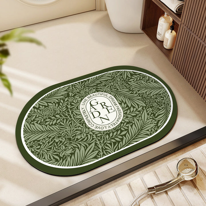 Decorative Oval Indoor Mat for Home