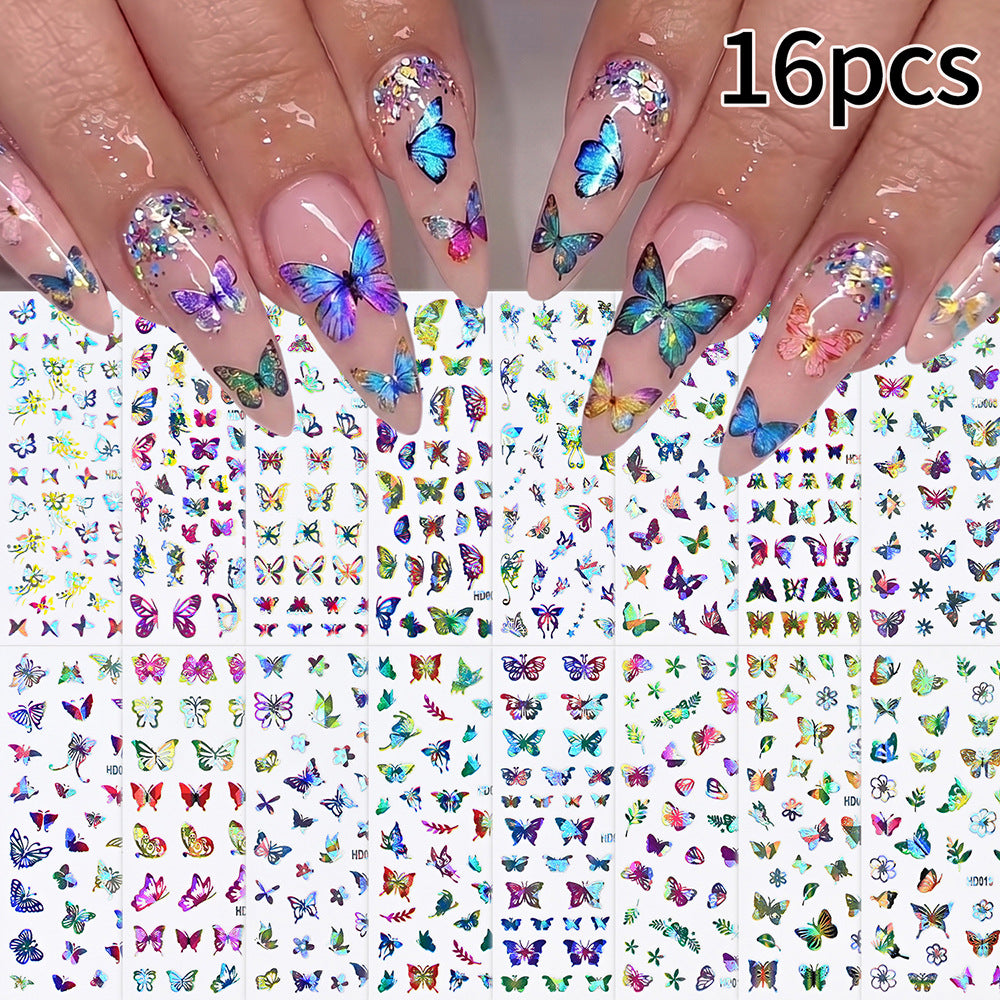 Artistic Butterfly Nail Art Decals