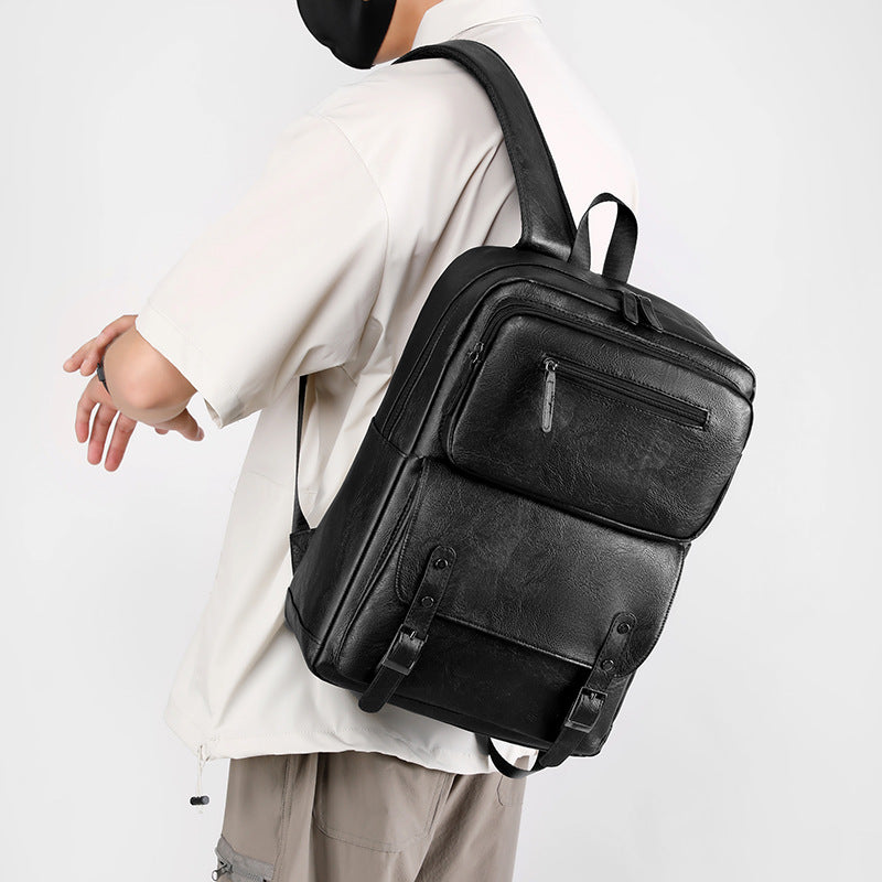 Stylish Leather Backpack Kalsten