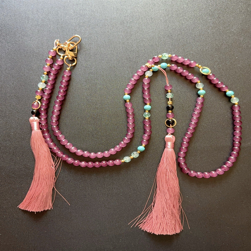 Beaded Eyewear Chain with Tassels Kalsten