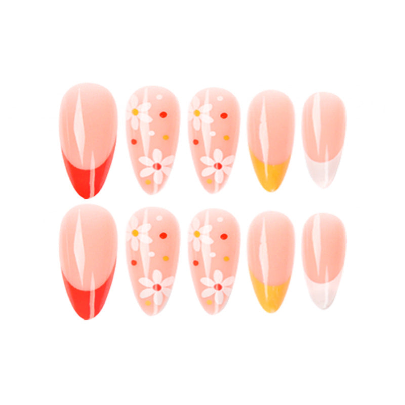 Creative art nails with floral accents Kalsten