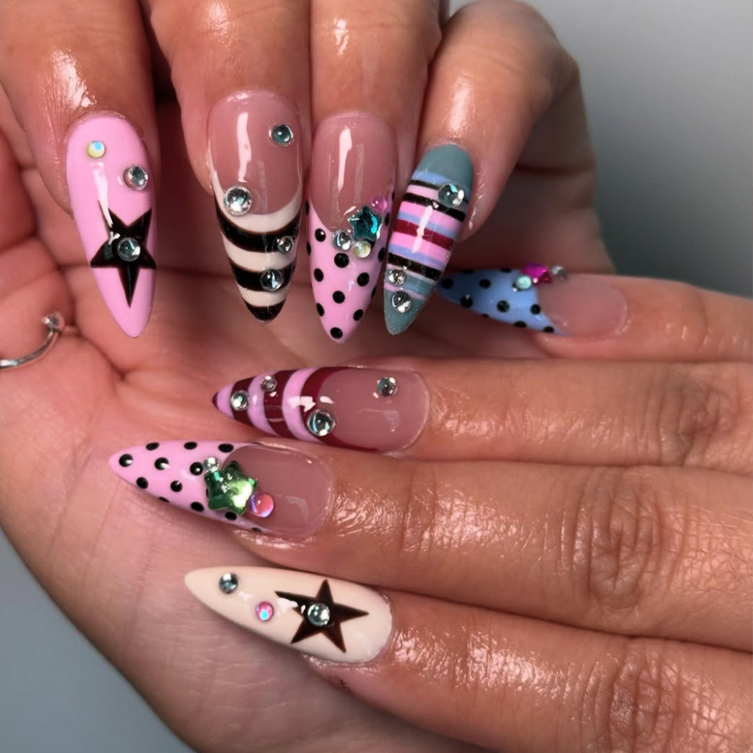 Decorative Stiletto Nail Art Extensions Kalsten 1789713184