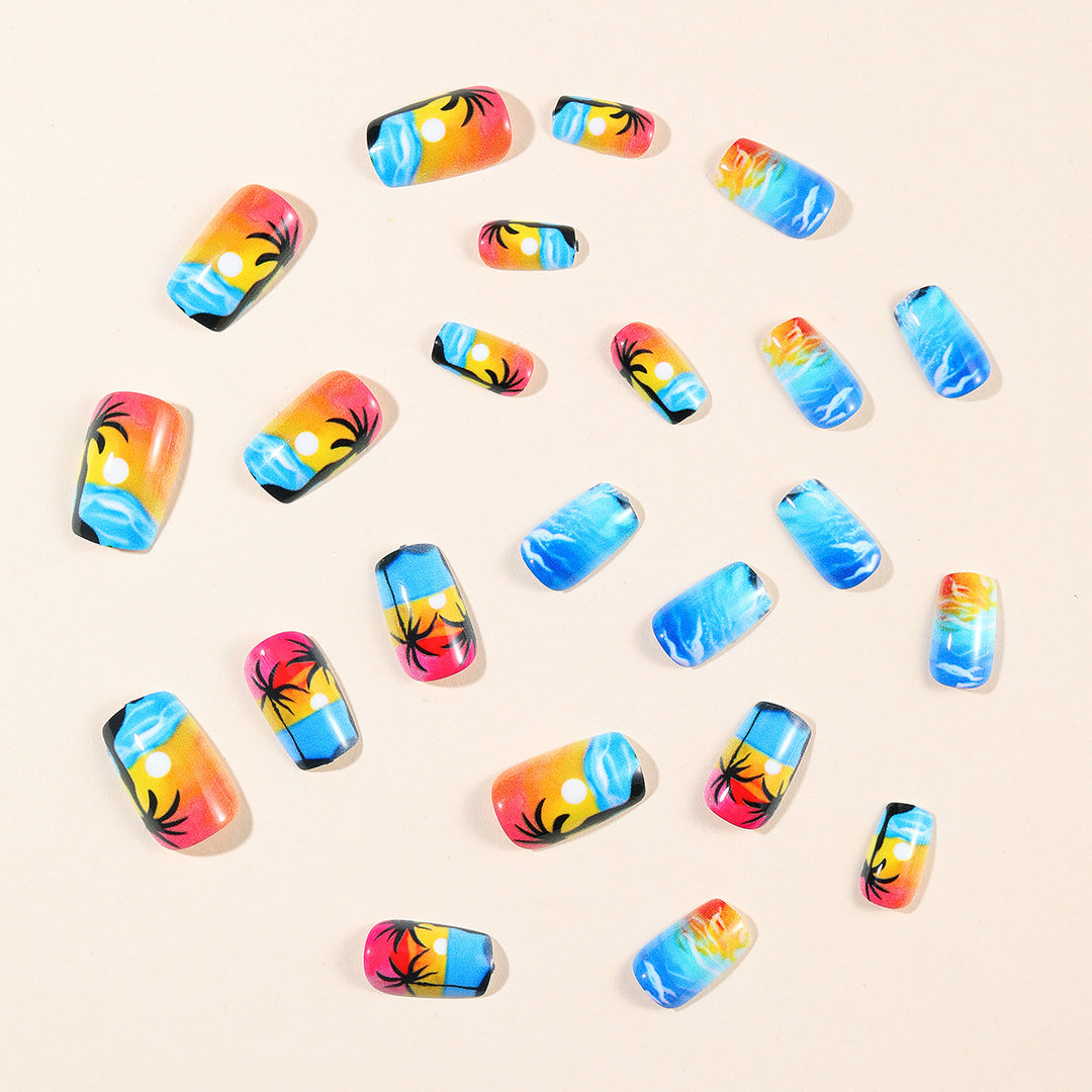 Coastal Sunset Nail Art Kalsten