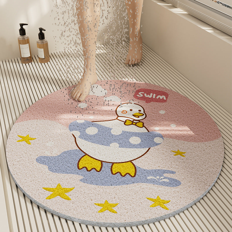 Floral Design Bath Mat Kalsten