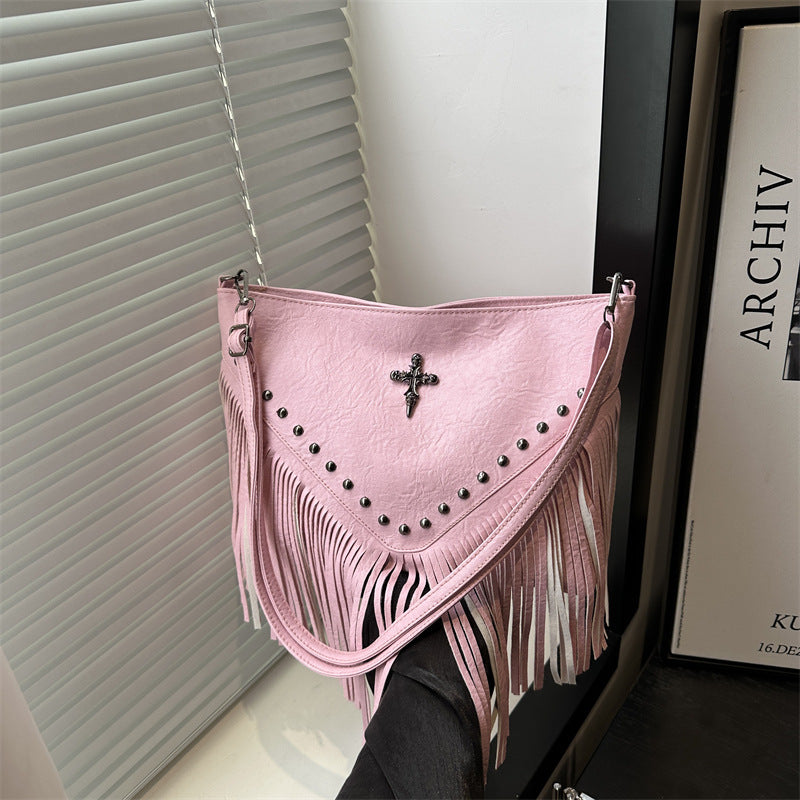 Fringe Detail Crossbody Bag