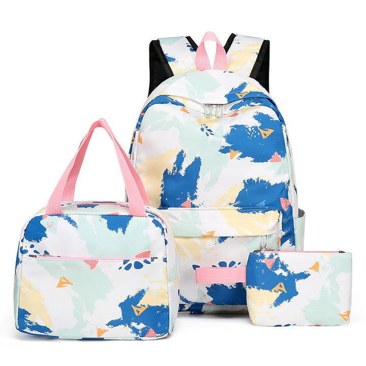 Backpack set with insulated lunchbox and practical case Kalsten