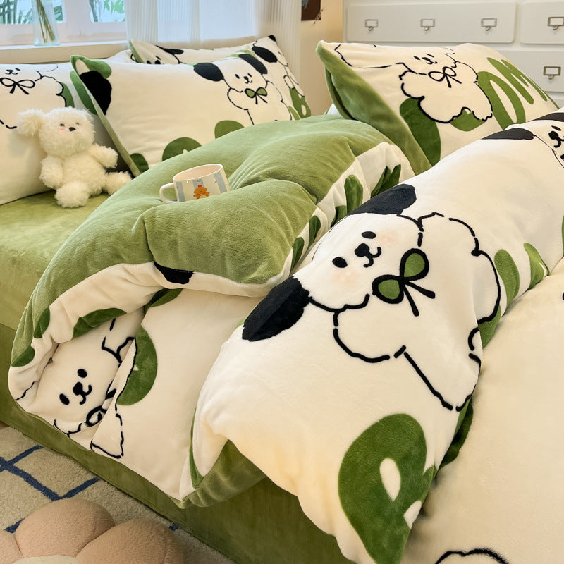 Plush Reversible Microfiber Comforter Set With Oversized Bolstered Body Pillow And Geometric Print