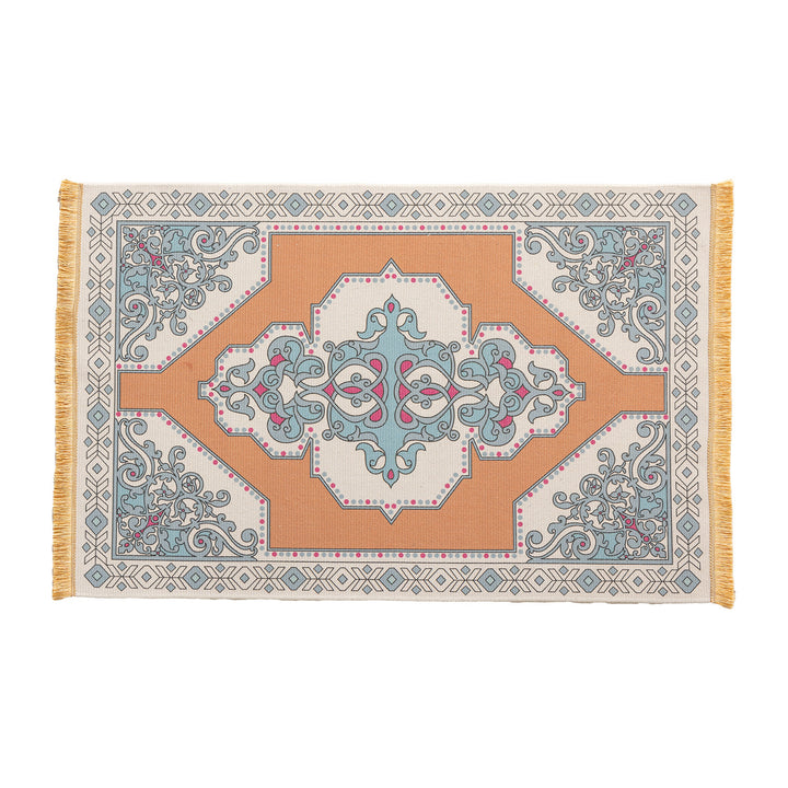 ornamental fringed scarf made of fine woven fabric