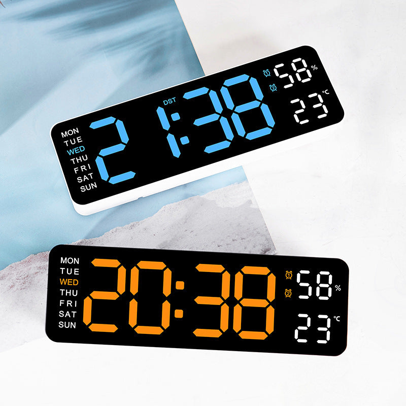 Digital wall clock with temperature and humidity display Kalsten