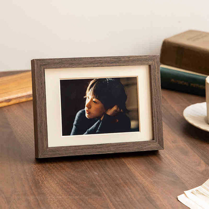 Elegant Wooden Photo Display Frame for Home