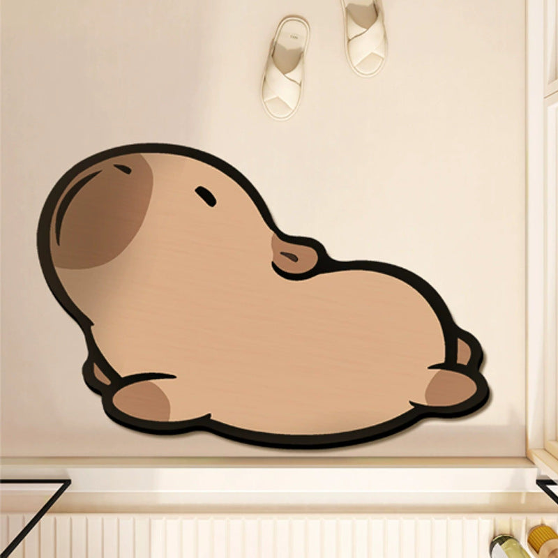 Cute Cartoon Character Bath Mat Decor