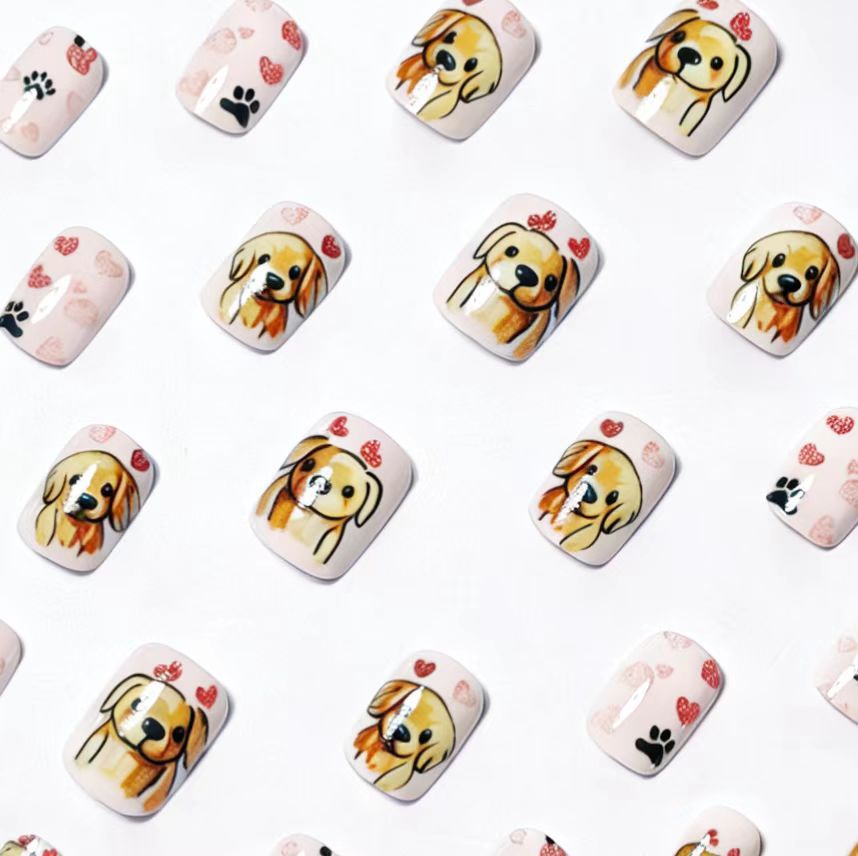 Playful Dog-Themed Nail Art Kalsten
