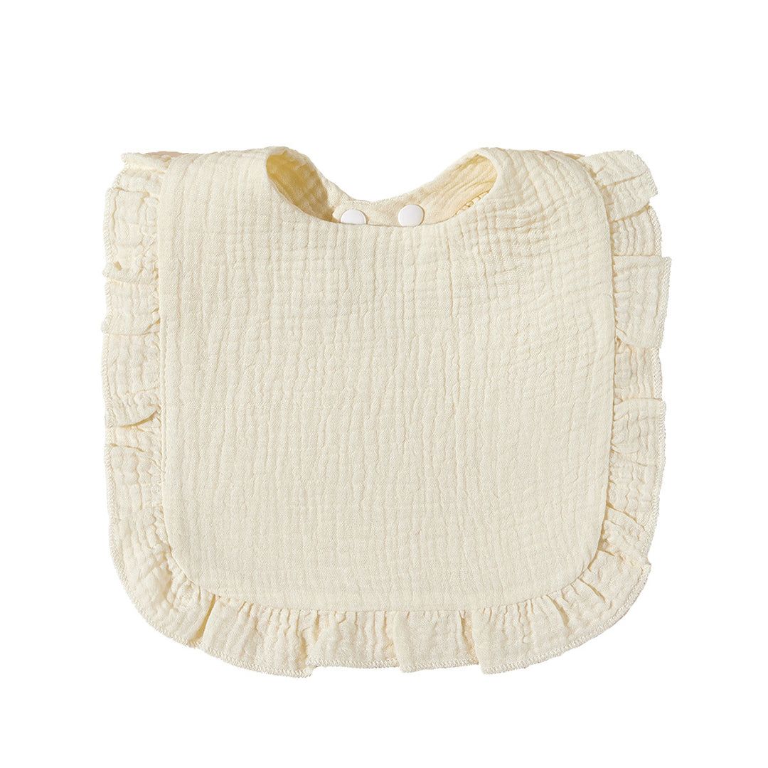 Soft Ruffled Muslin Baby Bib kalsten