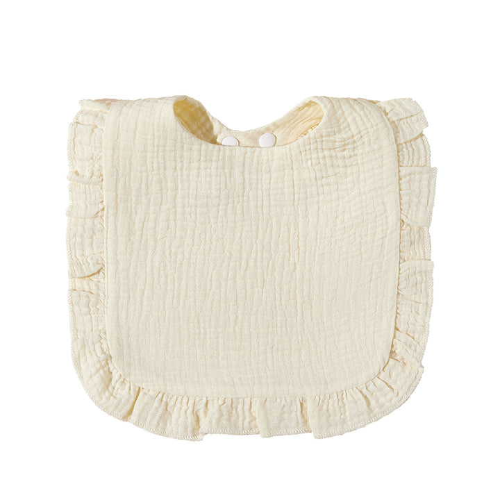 Soft Ruffled Muslin Baby Bib kalsten