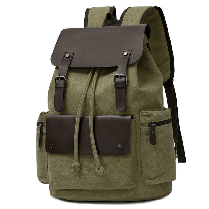 Canvas Drawstring Closure Backpack