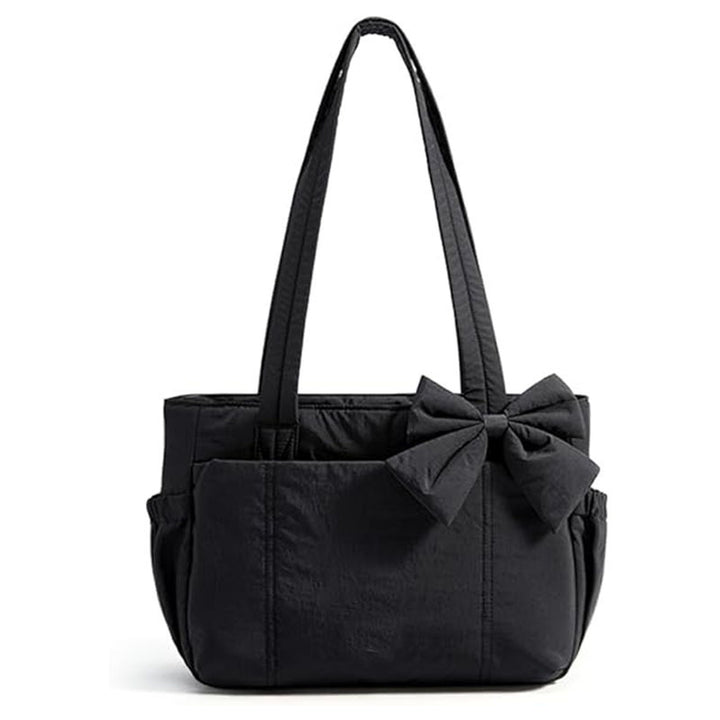 Fashionable Tote Bag with Decorative Bow Detail Kalsten