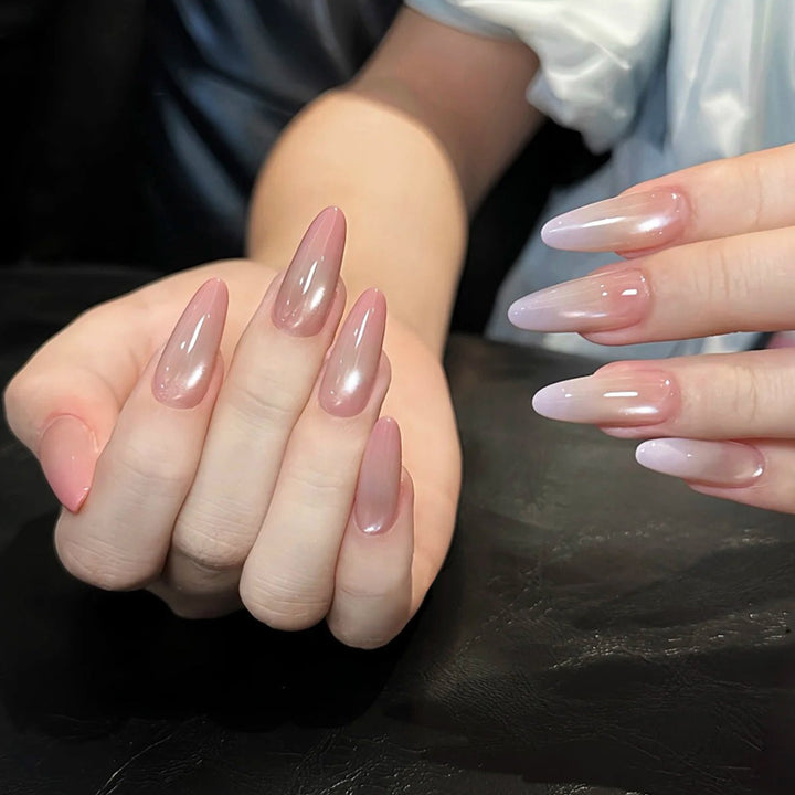 Glossy Stiletto Press-On Nails with Ombre Finish Kalsten