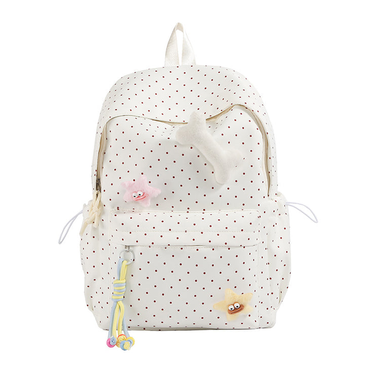 Cute Polka Dot Graphic Backpack Kalsten