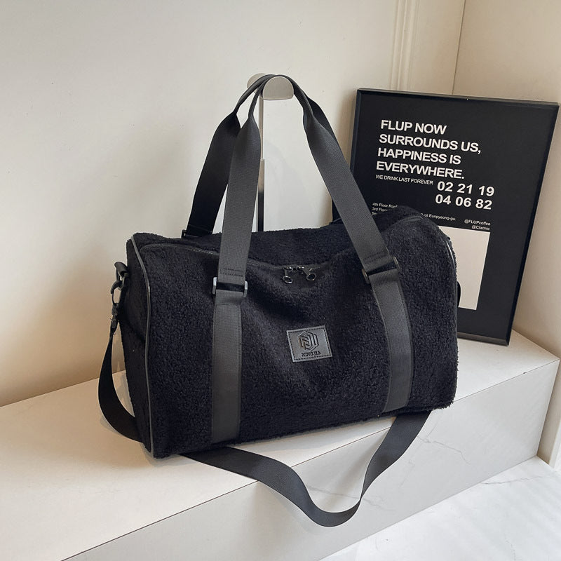 Cozy Fleece Travel Duffel Bag Kalsten