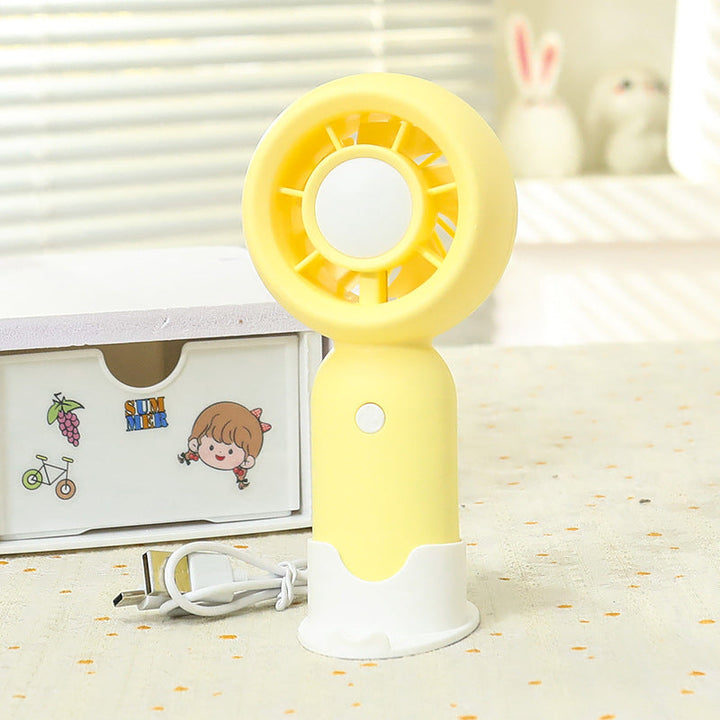 Women Handheld Mini-Fan with USB Charging Function and Ergonomic Design Kalsten