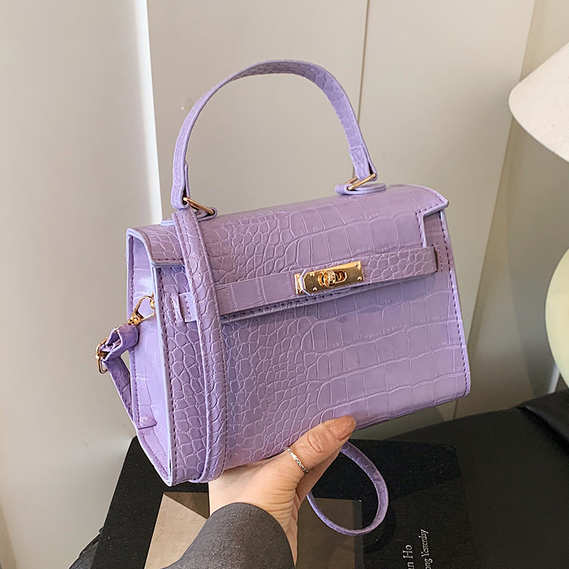 Luxurious Crocodile Embossed Handbag
