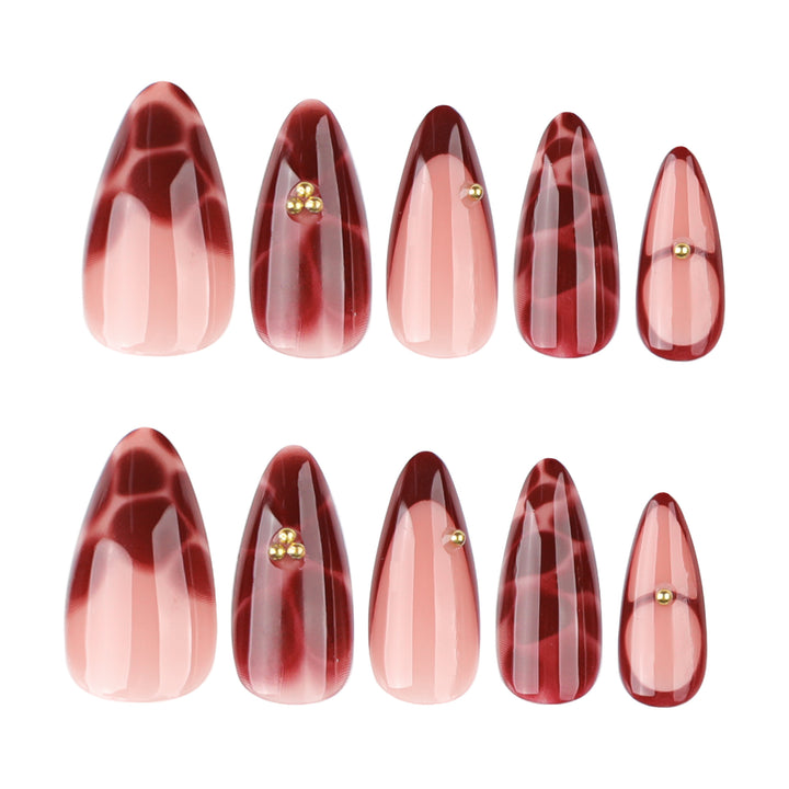 Artificial nails with elegant decorations Kalsten