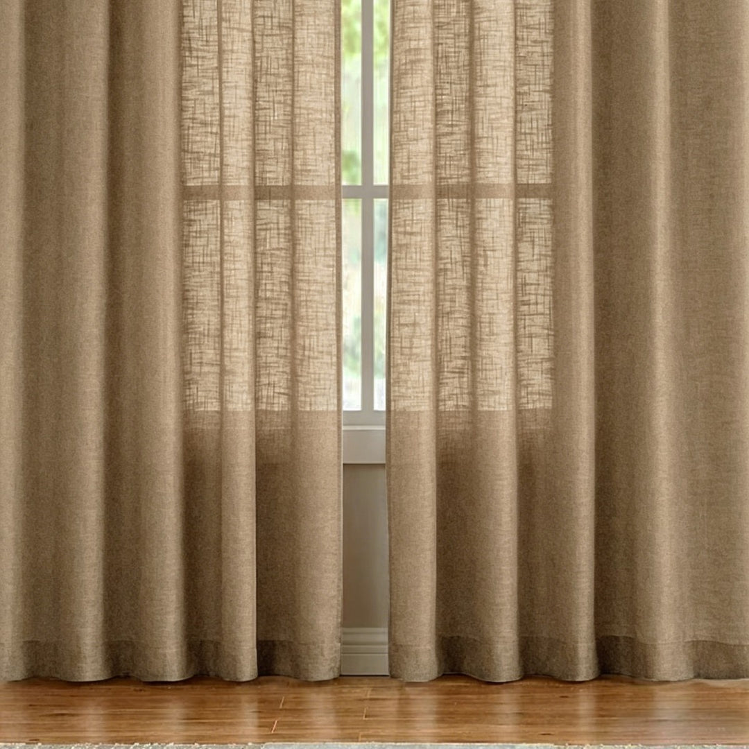 Sheer Linen Window Curtains Kalsten