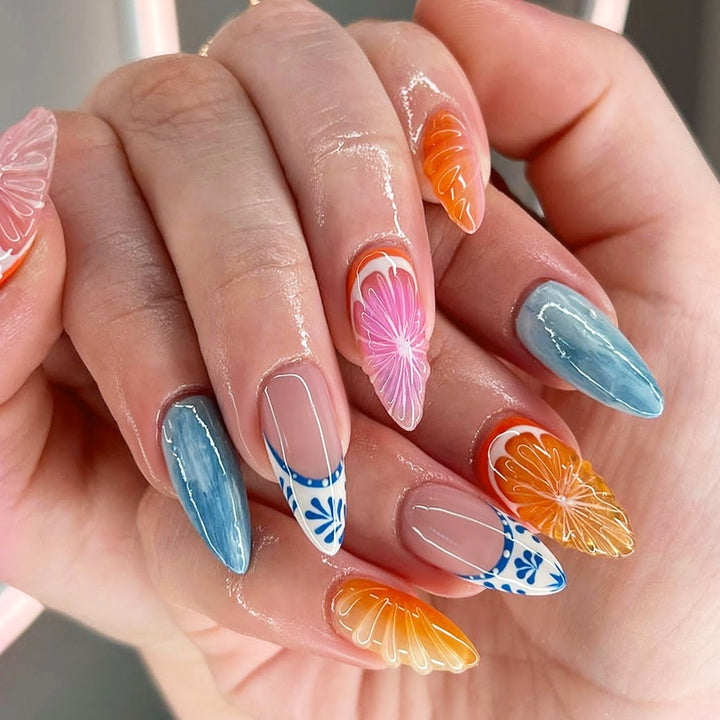Creative nail set in cheerful fruit design Kalsten