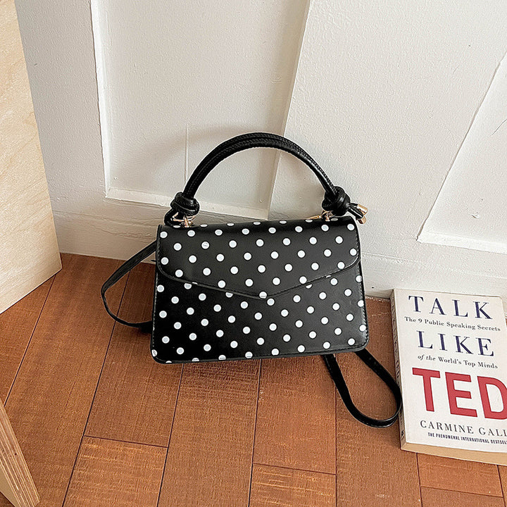 Stylish Polka Dot Handheld Tote