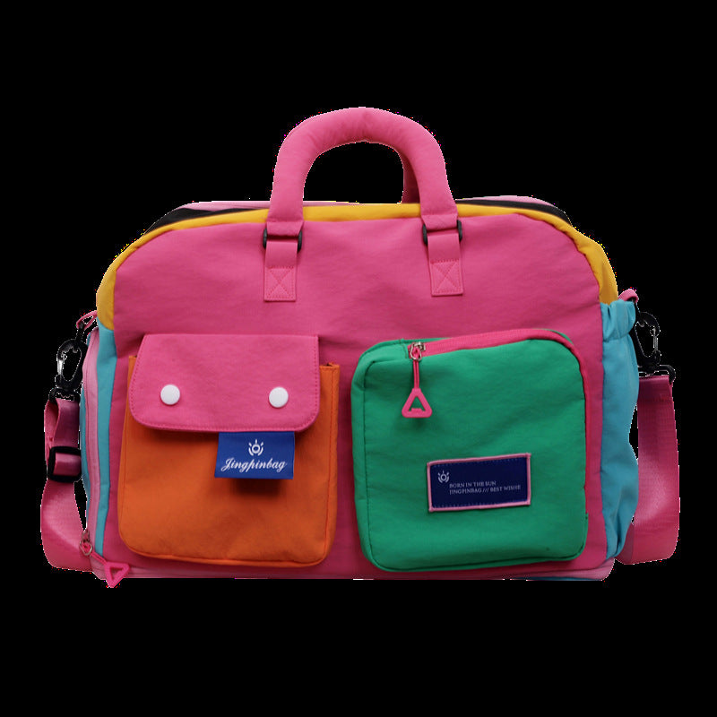 Colorful Multi-Pocket Travel Duffel