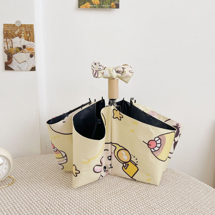 Women's Folding Umbrella with Playful Animal Design Kalsten
