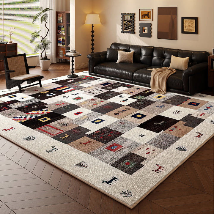 Multi-Pattern Decorative Area Rug Kalsten