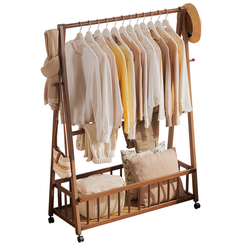 Designer laundry rack with foldable frame and practical shelf Kalsten