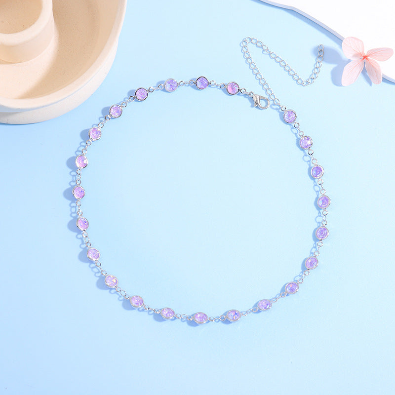 Sparkling Crystal Choker Necklace Kalsten