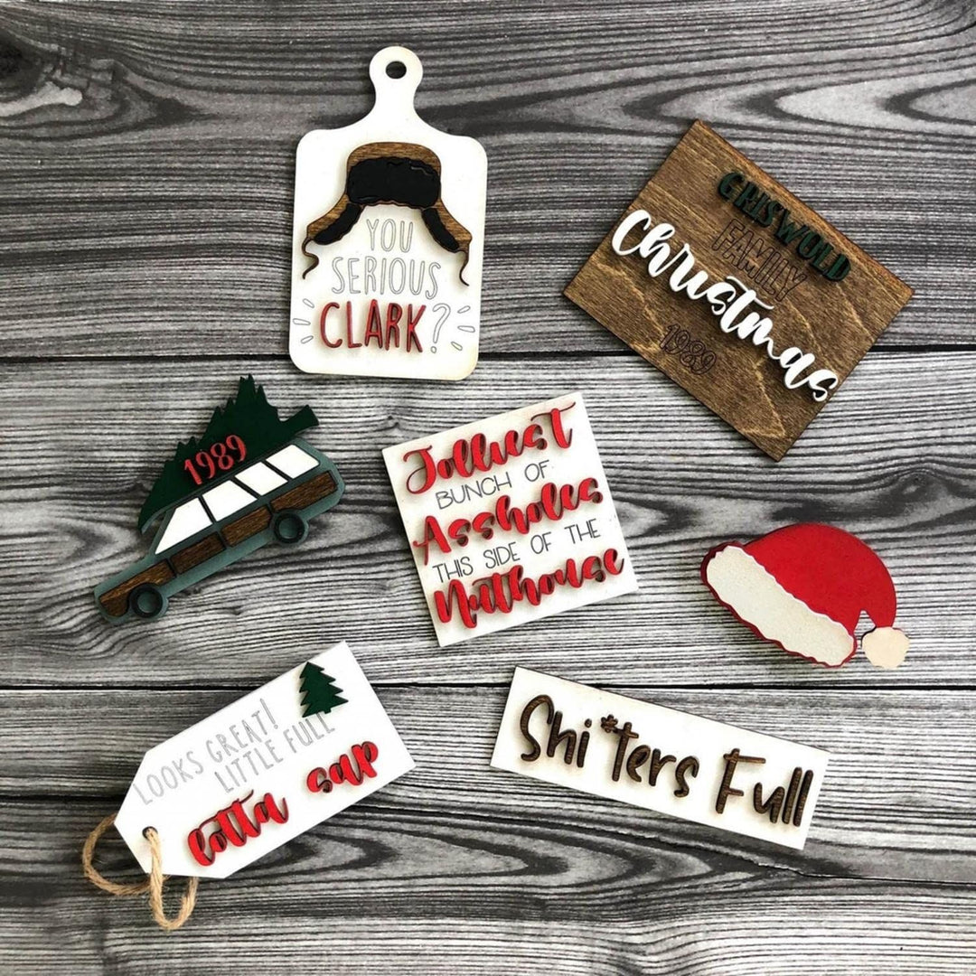 Rustic Decorative Holiday Sign Set