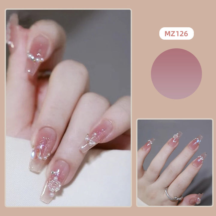 Artistic Nail Extensions with Flower Design Kalsten
