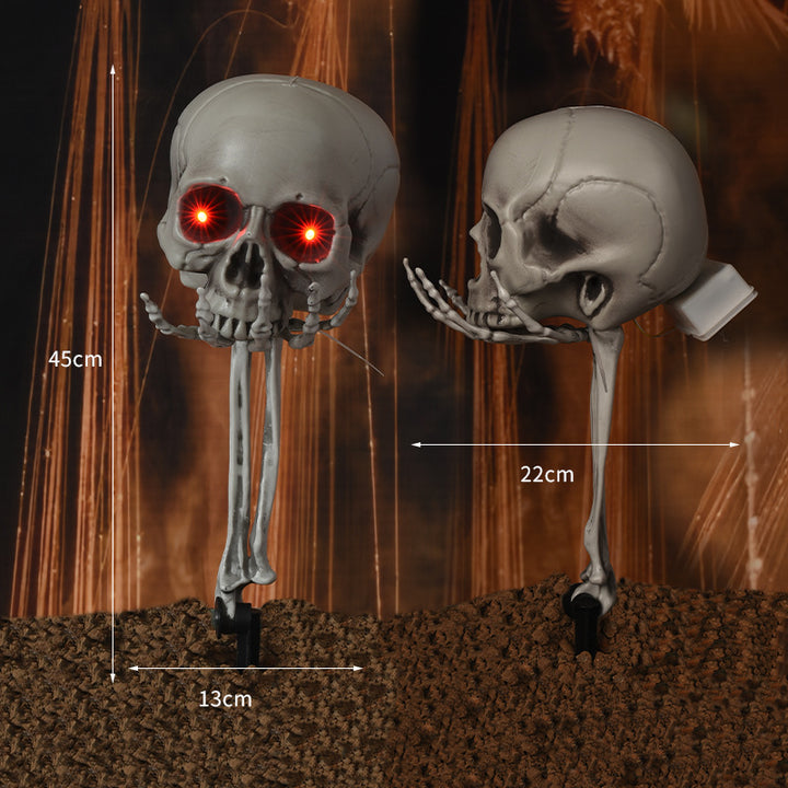 Creepy Decorative Skeleton Head Prop Kalsten