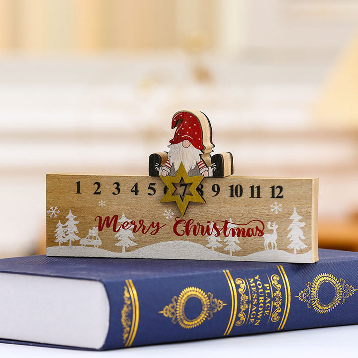 Wooden Advent Calendar Decoration Kalsten