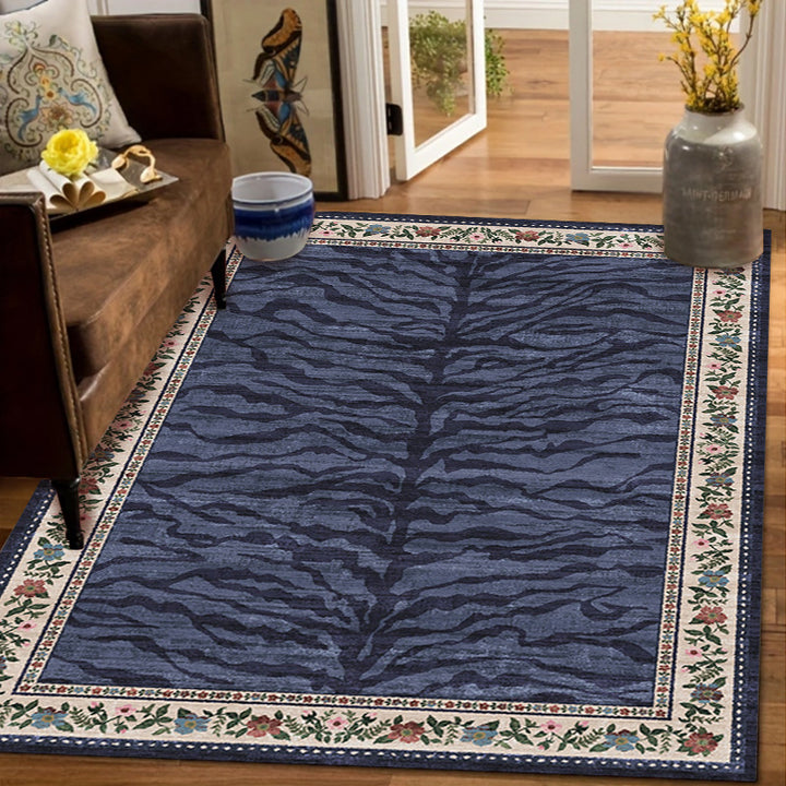Artistic Tiger-Themed Area Rug