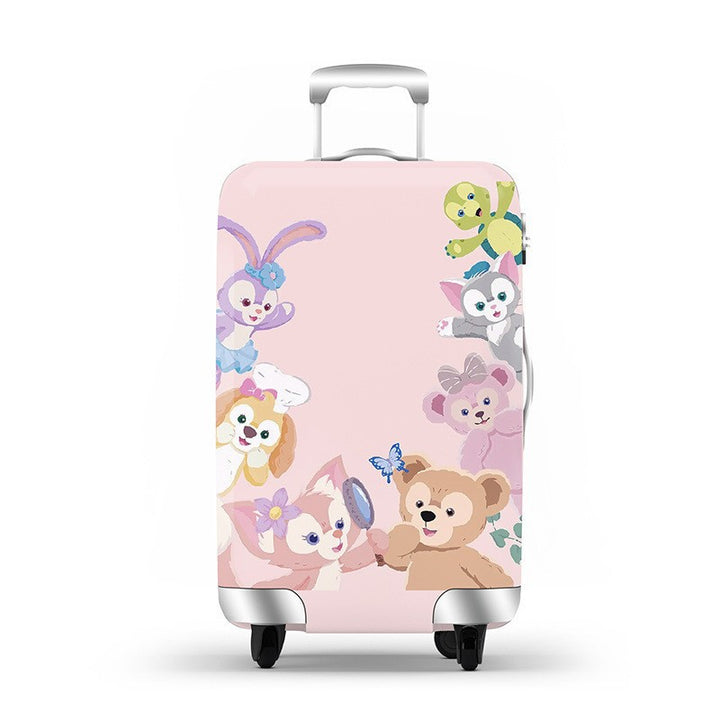Unisex hard-shell luggage with trendy dog motif Kalsten